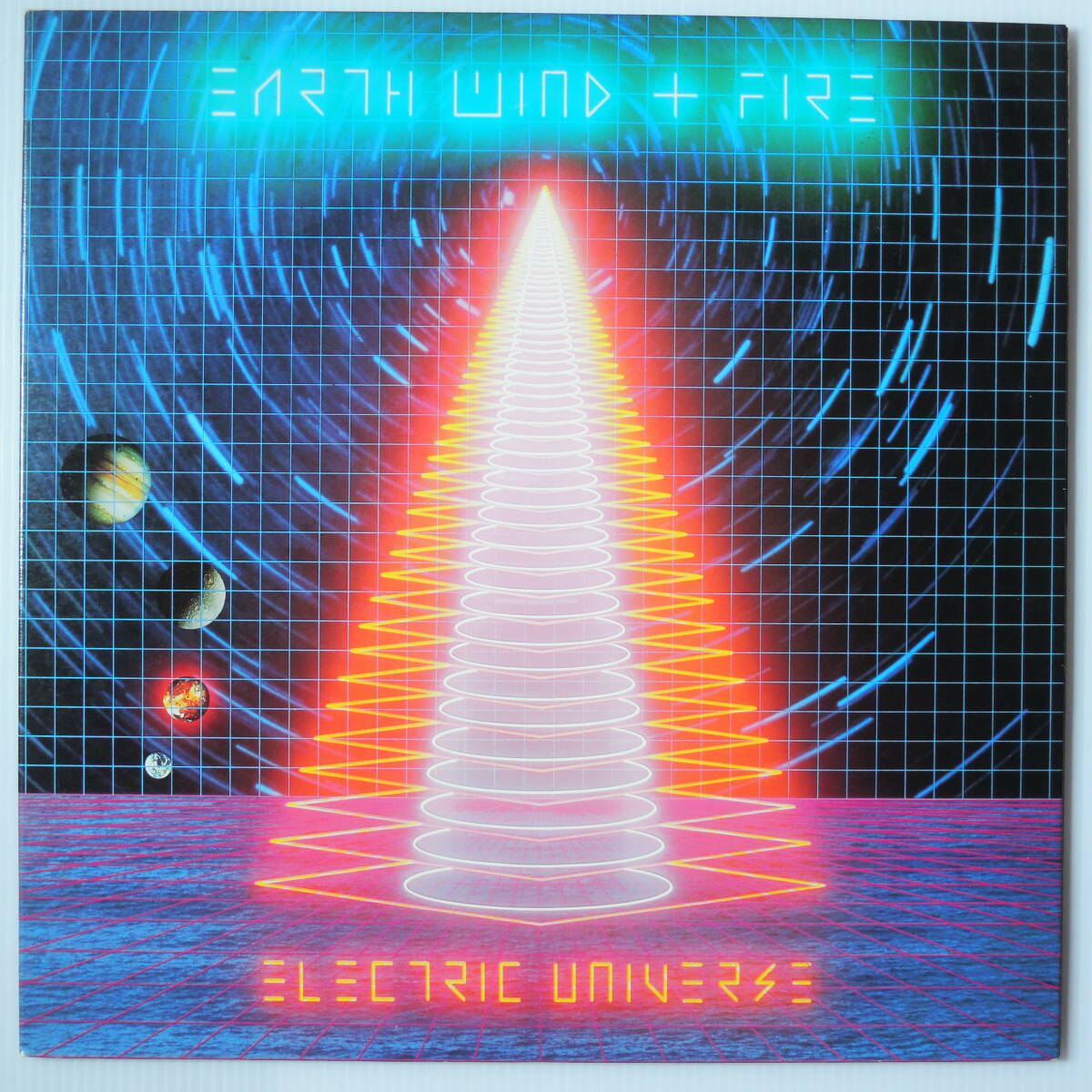 EARTH WIND & FIRE アース・ウインド・アンド・ファイア ELECTRIC UNIVERSE LPレコード 国内盤拍卖