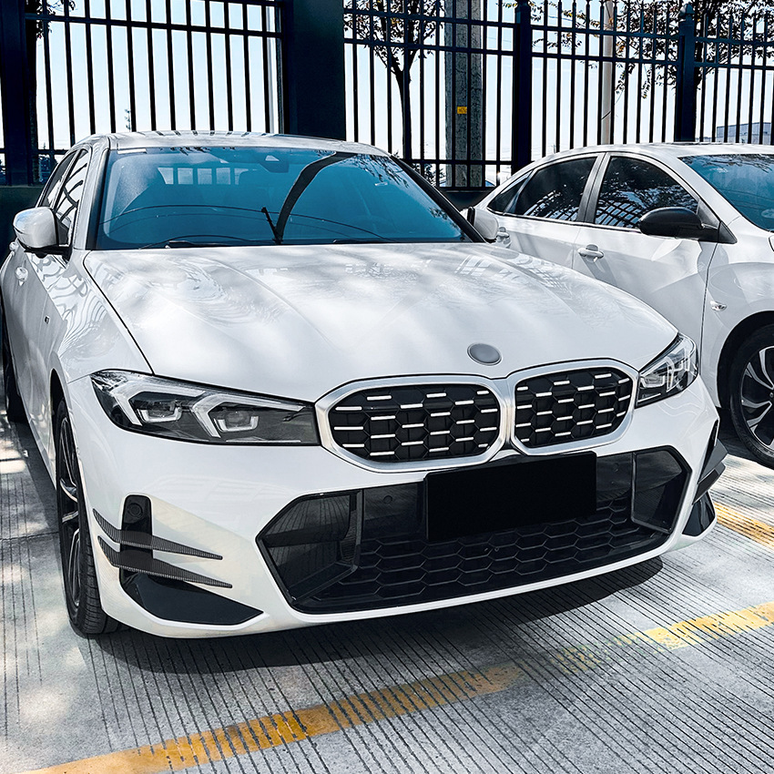 スポーティ全開♪ BMW カーボン ルック フロント バンパー ガーニッシュ G21 318i 320i 320d M340 Mスポーツ 3シリーズ ツーリング拍卖