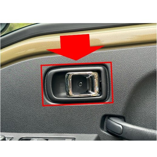 ◆新品 未使用 純正部品 ダイハツ ミラジーノ フロント メッキ インナードアハンドル 左右 セット 流用 ハイゼット トラック DAIHATSU◆拍卖