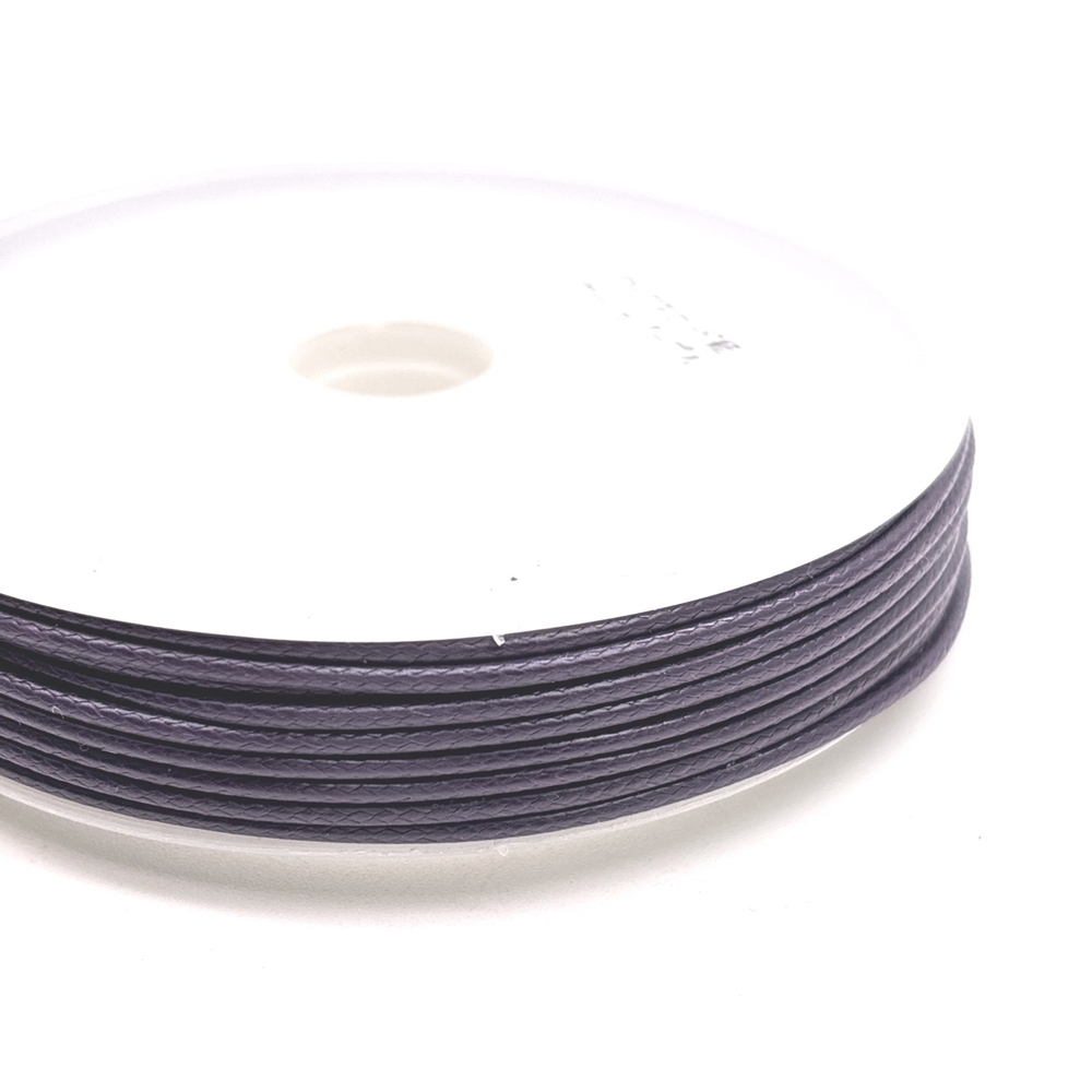 ワックスコード 紐【10mカット】 コットン紐 編み紐 アッシュパープル拍卖