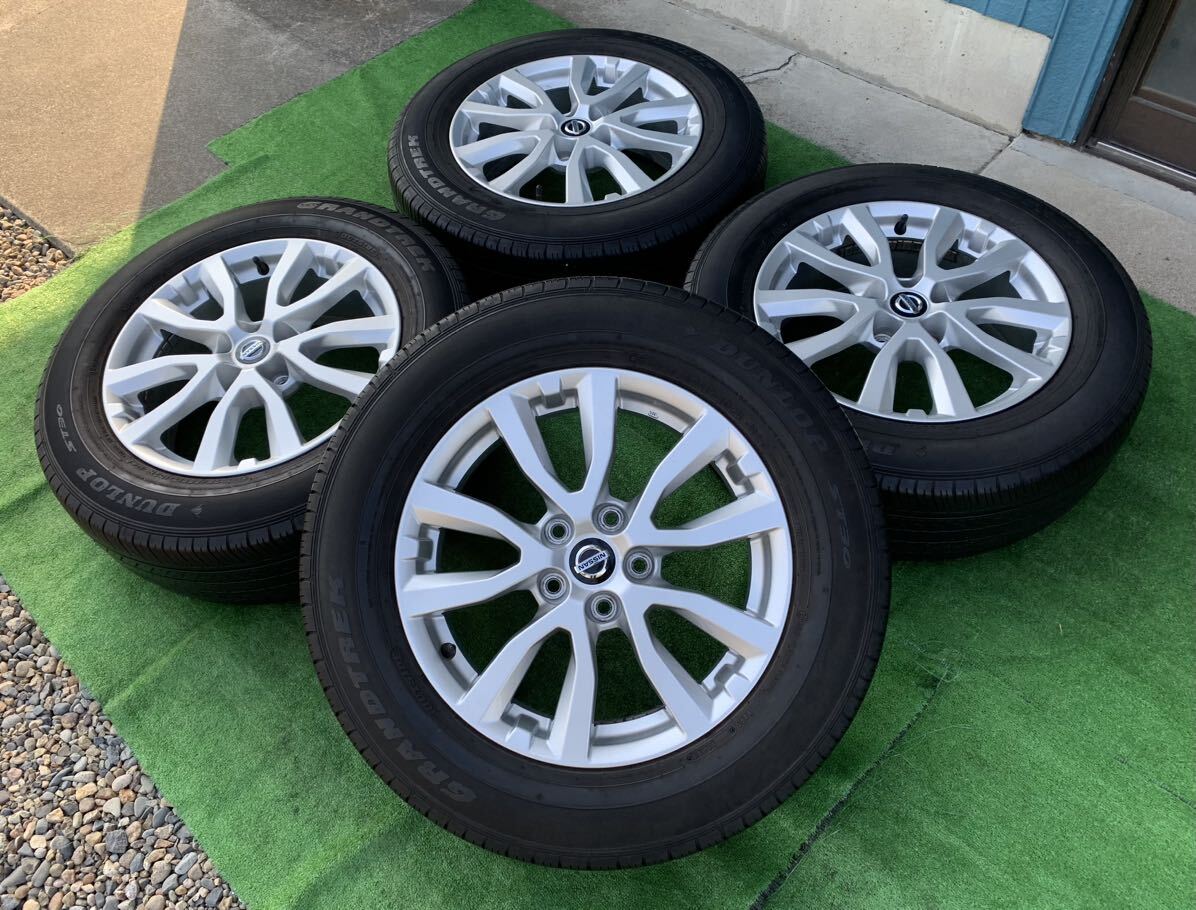 NISSAN エクストレイル 純正 17インチ ホイール& 225/65R17 DUNLOP 4本セット★ ジューク エルグランド ティアナ フーガ 等 ★拍卖