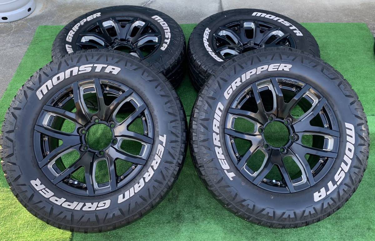 RAYS デイトナ FDX F6 17インチ×8.0 +20 6H 139.7 & 265/65R17 MONSTA 4本セット★120, 150プラド,21系サーフ,ハイラックス★A-21拍卖