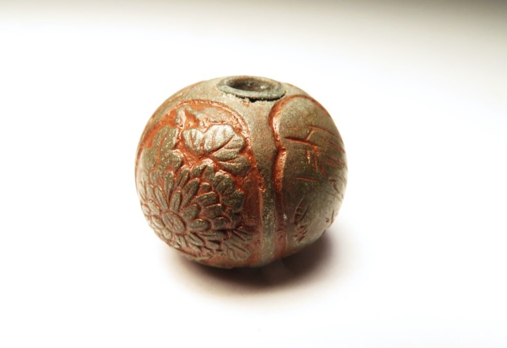 【8428】明治~大正 堤物(検・印籠 根付) 堆朱 緒締(初品・買取品)拍卖