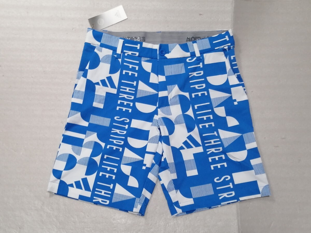 adidas アディダス/グラフィックプリントショートパンツ ブルー 92(HA3287 BRBLUE)定価9546+税拍卖