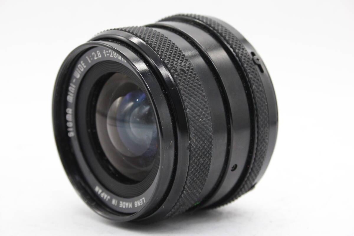 【返品保証】 シグマ Sigma Mini-Wide 28mm F2.8 Multi-Coated ペンタックス Kマウント レンズ v5072拍卖