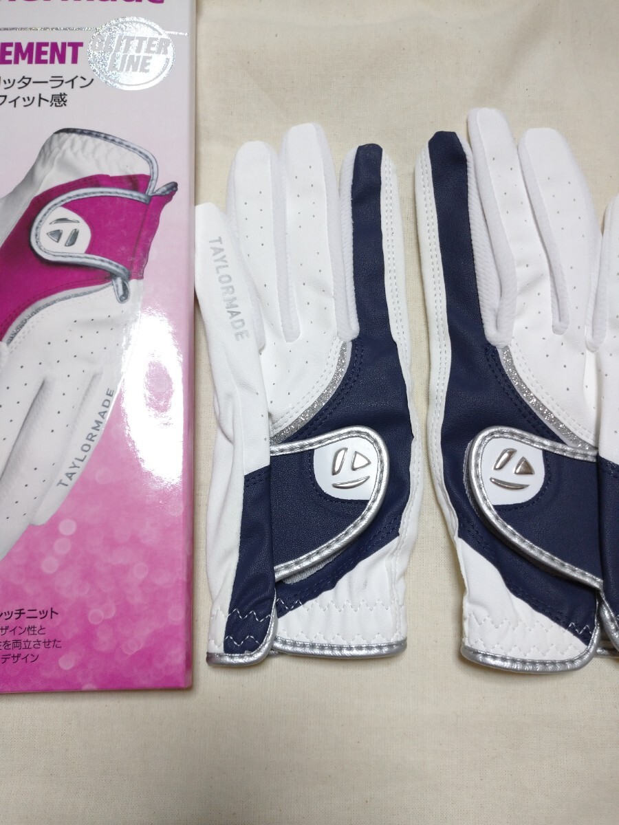 グリッター 18cm ネイビー テーラーメイド 両手 ペア グローブ レディース拍卖