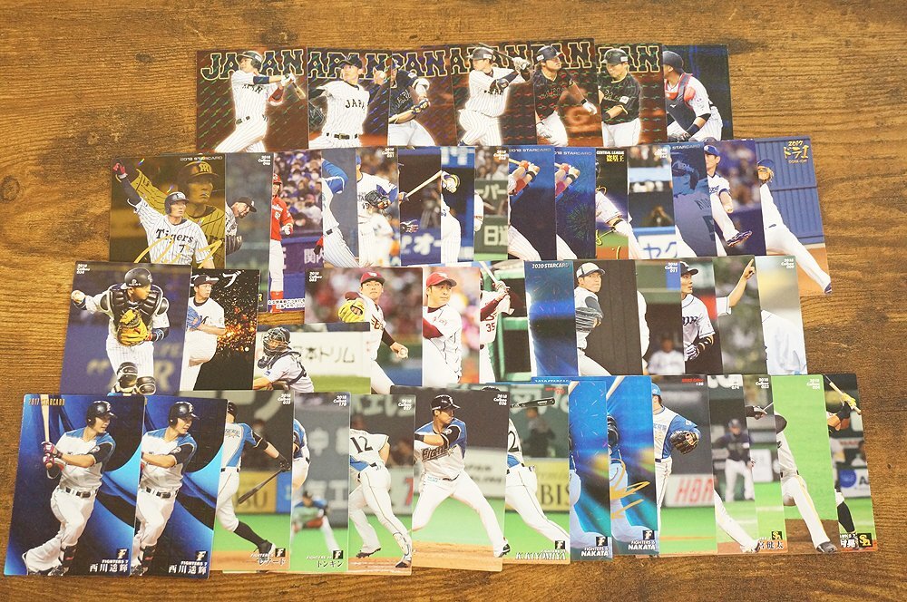Calbee カルビー プロ野球チップス 選手カード 48枚セット セリーグ パリーグ 侍ジャパン 12球団 金サイン コレクション 1031842拍卖