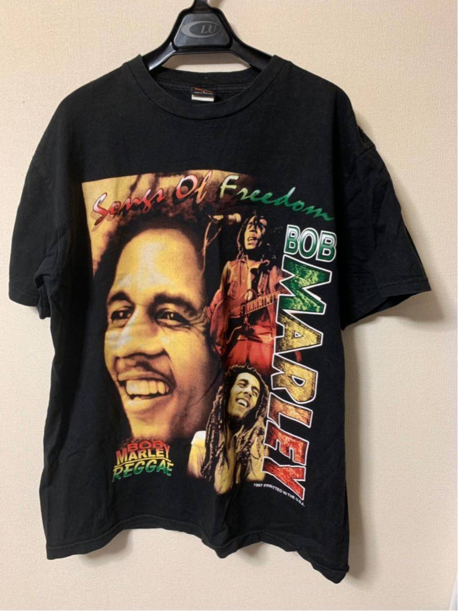 ヴィンテージ バンドTシャツ Tシャツ ラップT ボブマーリー bob marley Lサイズ rap tee拍卖