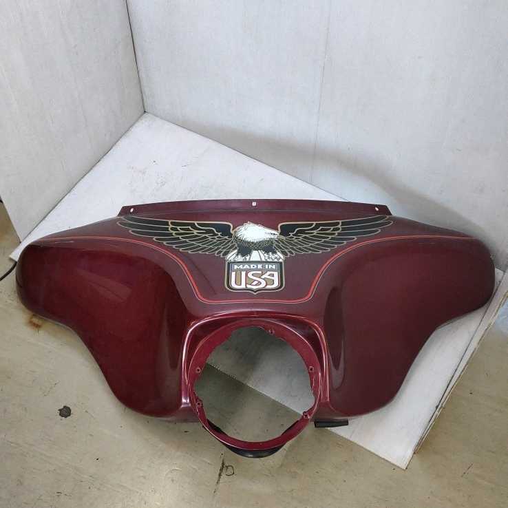 【1127-1】 ハーレー? フェアリングシールド フロントカウル バットウイング? 割れあり拍卖