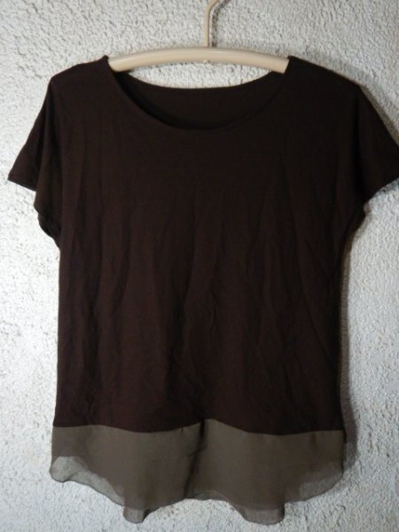 n9297 サンドール 日本製 レディース 切り替え デザイン tシャツ カットソー 人気 送料格安拍卖