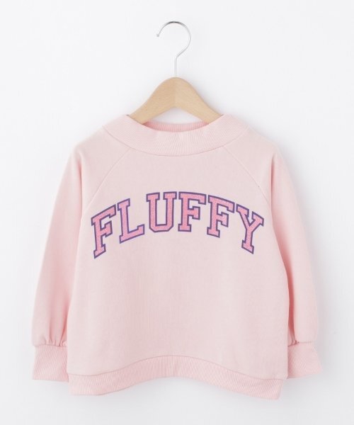 新品 3can4on(Kids) グリッターロゴ ガールズスウェット ベビーピンク 140cm 定価2149円拍卖
