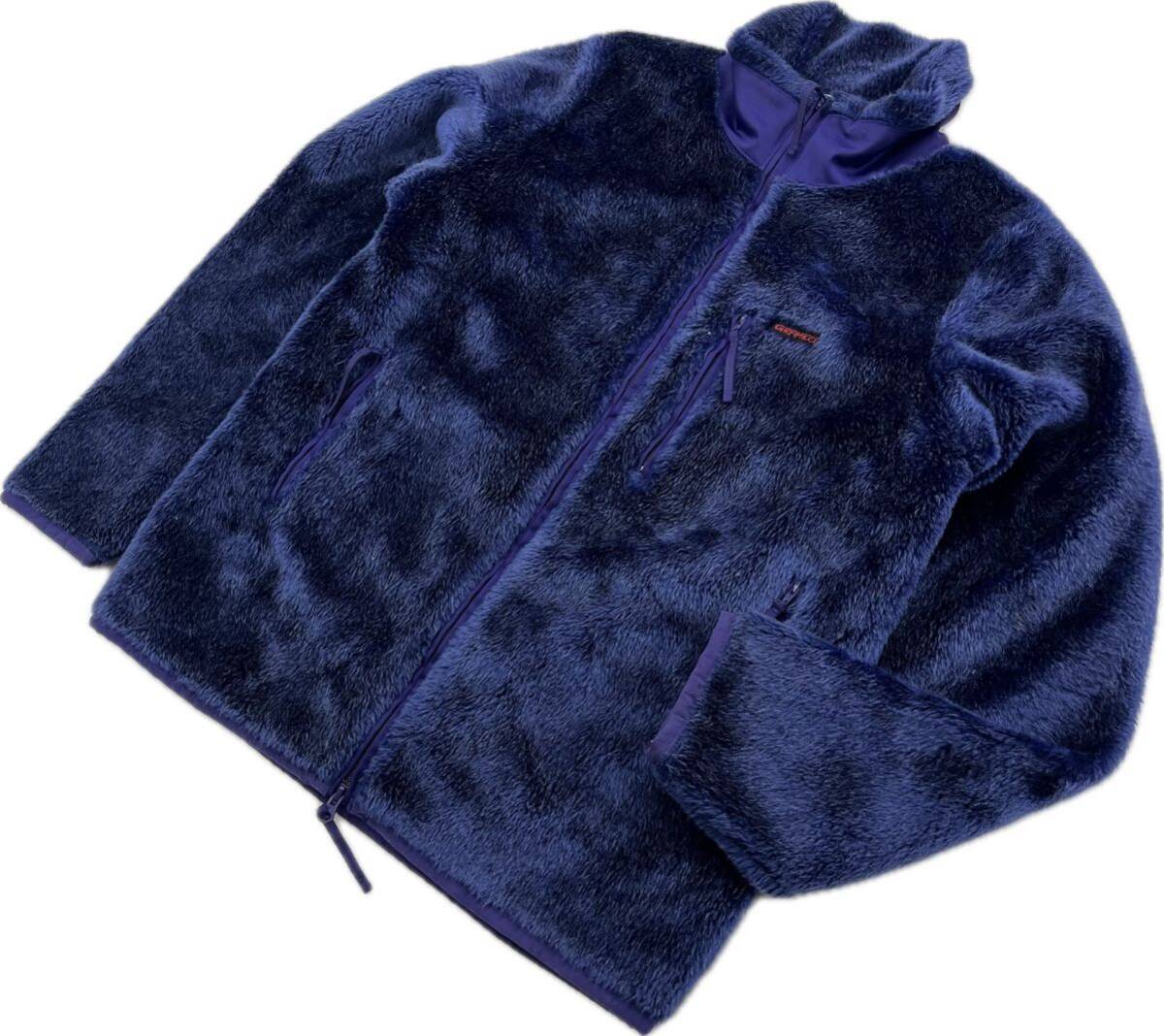 GRAMICCI ☆ グラミチ 厚手 ボア フリースジャケット パープル ネイビー M 秋冬 防寒 保温 アウトドア キャンプ タウンユース 古着■CJ270拍卖
