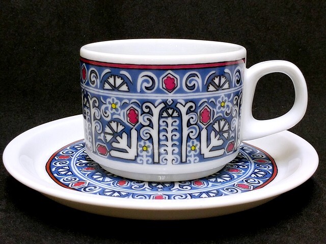 3QV売切!税無し☆ノリタケ★コーヒーカップ&ソーサー★スタッキング★70年代?★レア物★レトロ★日本陶器会社★現状★現品限り★0802-5拍卖