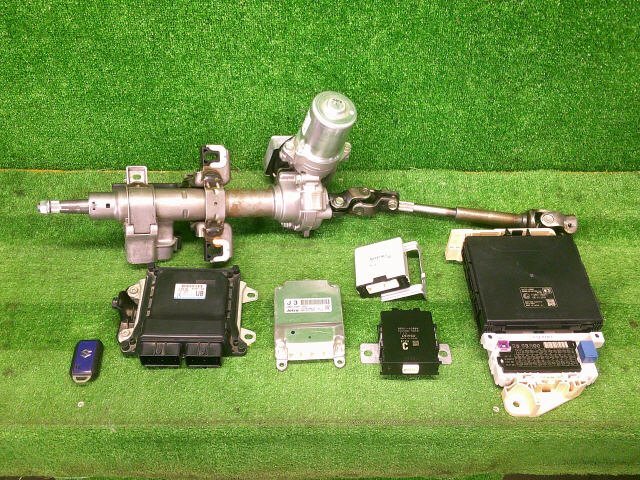 4kurudepa H29年 ワゴンR DAA-MH55S エンジン コンピューター R06A 33910-63R10 MJ55S コンピューターセット ステアリングコラム拍卖