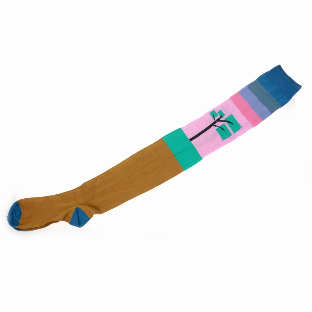 未使用品 マルニ MARNI シルク混 ニーハイソックス 靴下 マルチカラー SIZE 10 SKMC0055Q0FS337 MXC37 国内正規 レディース拍卖