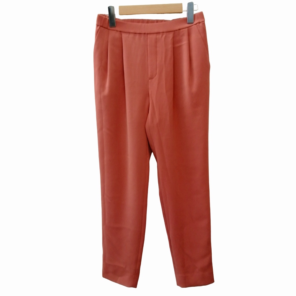 インディヴィ INDIVI イージーパンツ スラックス オレンジ 36 約S-M レディース拍卖