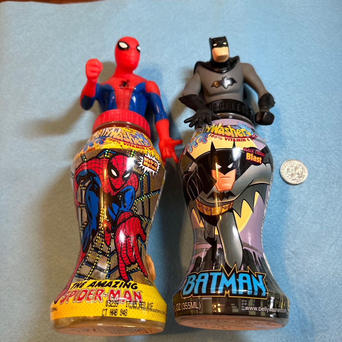 ★ スパイダーマン&バットマン ボトルフィギュア 現状品拍卖