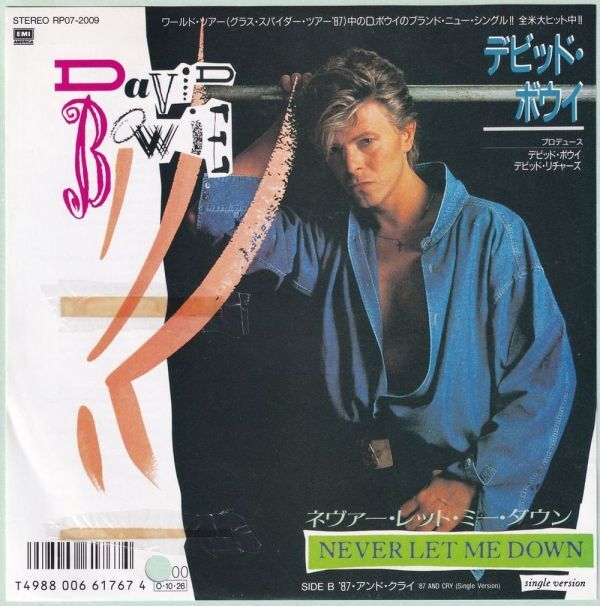 David Bowie - Never Let Me Down デビッド・ボウイ - ネヴァー・レット・ミー・ダウン RP07-2009 国内盤 見本盤 プロモ 白ラベル WL拍卖