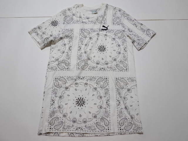 ■0805■PUMA プーマ ペリズリー柄 半袖Tシャツ XS●拍卖