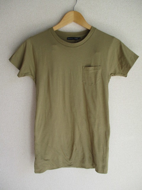 RALPH LAUREN ラルフローレン Tシャツ 未使用 L カーキ 定価11500円拍卖