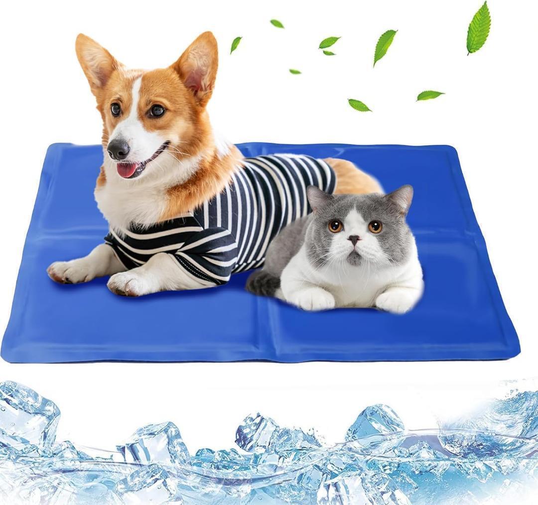 ペット ひんやりマット クールマット 冷却マット ペット用クールシーツ 夏対策 ヒンヤリ 冷感ジェルマット ペット用涼感マット 40*50CM拍卖
