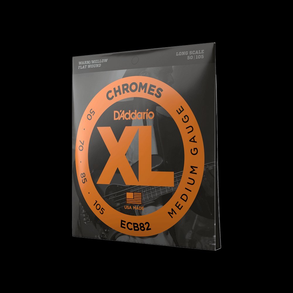 【エレキベース弦】 ダダリオ D'Addario ECB82 Long Scale 50-105 XL CHROMES FLAT WOUND フラットワウンド ジャズベース 正規品拍卖