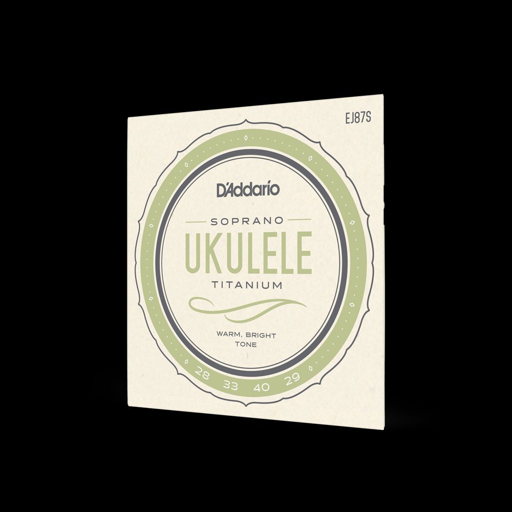 【ソプラノ ウクレレ弦】 ダダリオ D'Addario EJ87S Titanium Ukulele Soprano ソプラノウクレレ用 4本セット弦拍卖