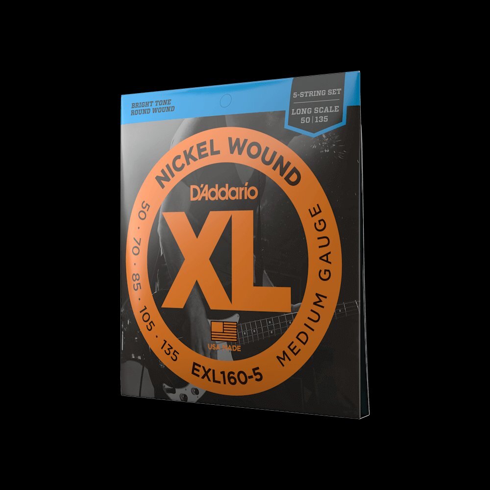 【エレキベース弦】 ダダリオ D'Addario EXL160-5 Medium 5-String Long 50-135 XL NICKEL 正規品 ロングスケール拍卖