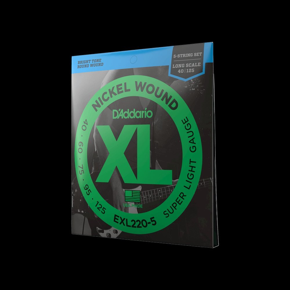【エレキベース弦】 ダダリオ D'Addario EXL220-5 5-String Super Light Long 40-125 XL NICKEL 正規品拍卖