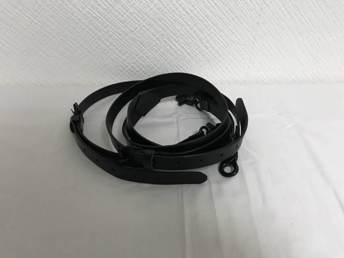 新品未使用本物セレブレザー本革牛皮レザーサスペンダーベルトデニムパンツブラックメンズL手作りハンドメイドフック金具拍卖