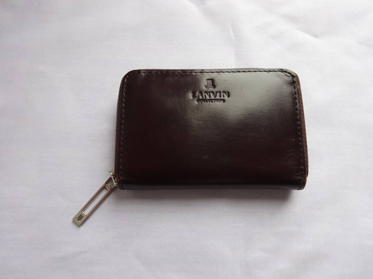 ★☆D-1410 LANVIN ランバン 財布 小銭入れ 茶色 ブラウン☆★拍卖