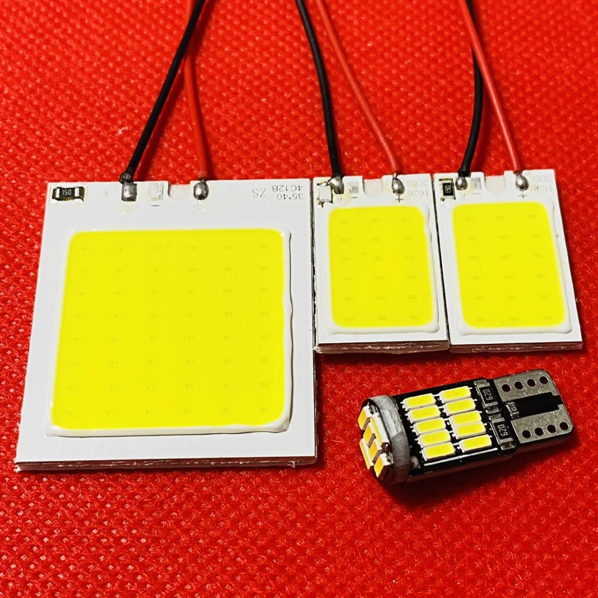 超爆光 日産 Y12 ADバン T10 LED ルームランプ COB全面発光 パネルタイプ 4個セット ホワイト 純正球交換 送料無料拍卖