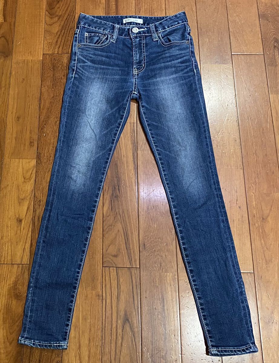 ■moussy■マウジーのストレッチスキニーデニム(ジーンズ)■W24拍卖