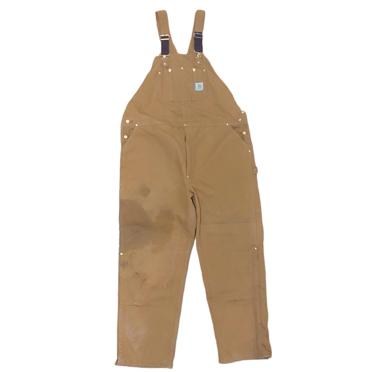 【Carhartt】USA製 ダブルニーダック オーバーオール S-687拍卖