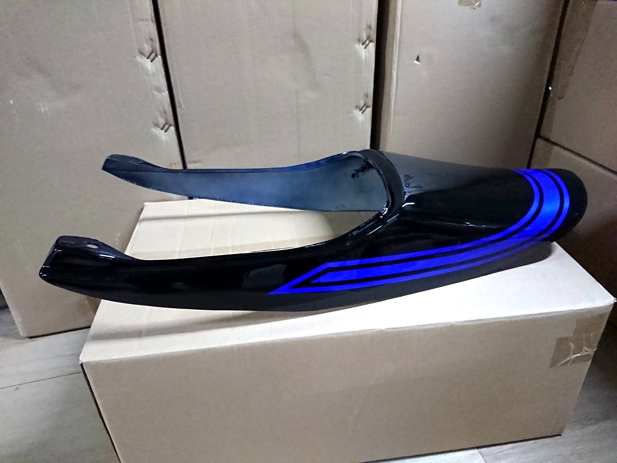 送料込 ゼファーX Z2 テール カウル 黒 青 / 業者塗装 Z2仕様 ファイヤーボール 火の玉 外装 ZR400C ツッパリ Z2タイプ ロング拍卖