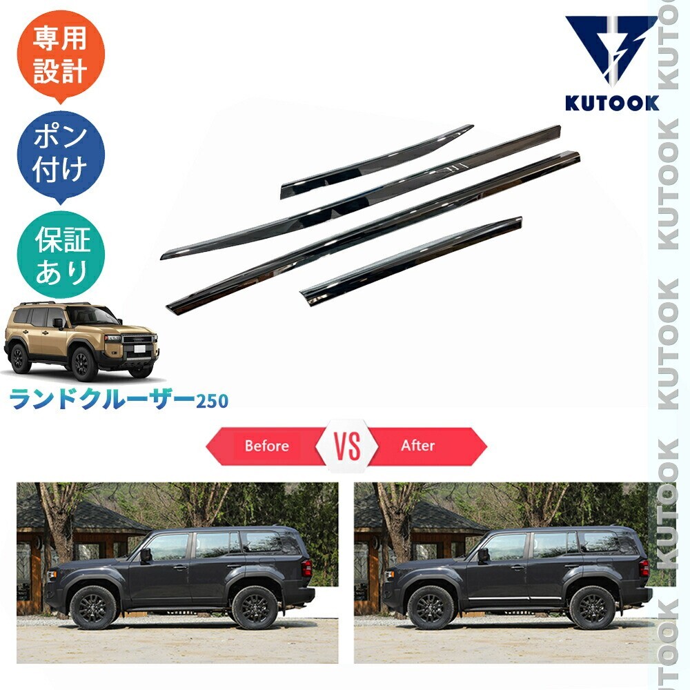 ランドクルーザー ランドクルーザー250 LC250 TRJ250W GDJ250Wドレスアップ パーツ サイドドアガーニッシュpda-nbd-054拍卖