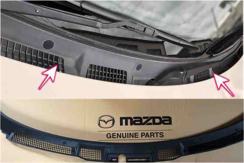 □新品□ マツダ RX-7 FD フロント ガラス カウルグリル ガラス下 ワイパー 樹脂 ガード プロテクタ サバンナ RX7 1991/10~拍卖