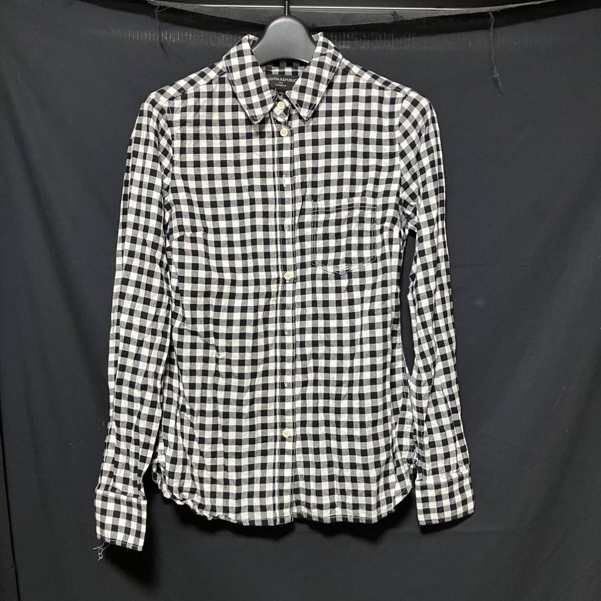 【BANANA REPUBLIC】 ギンガムチェック / シャツ / XXS拍卖