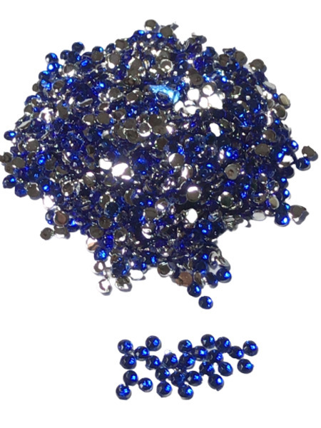 ●2mm● デコ用ストーン 1000粒 ブルー ライン ハンドメイド ネイル キラキラ ビジュー パーツ DIY 工作拍卖