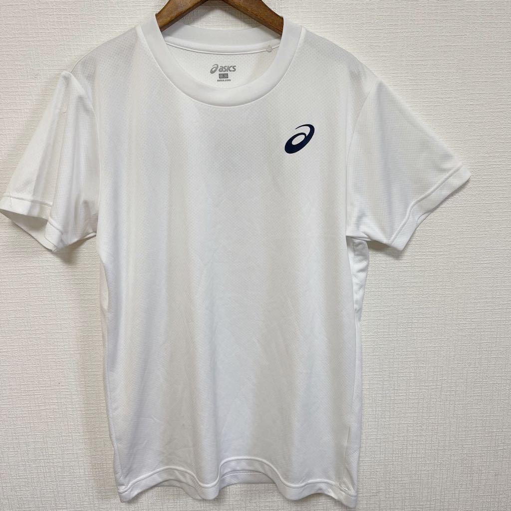 asics アシックス スポーツウェア プラクティス 半袖 Tシャツ 白 Sサイズ ツレあり拍卖