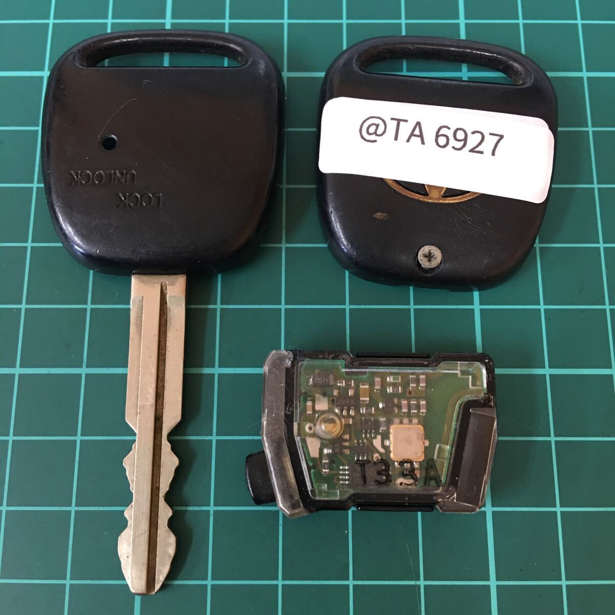 @TA6927 点灯ありトヨタ 純正 キーレス リモコン 1ボタン bB ウィッシュ イスト カルディナ MR-S ヴィッツ プリウス 等拍卖