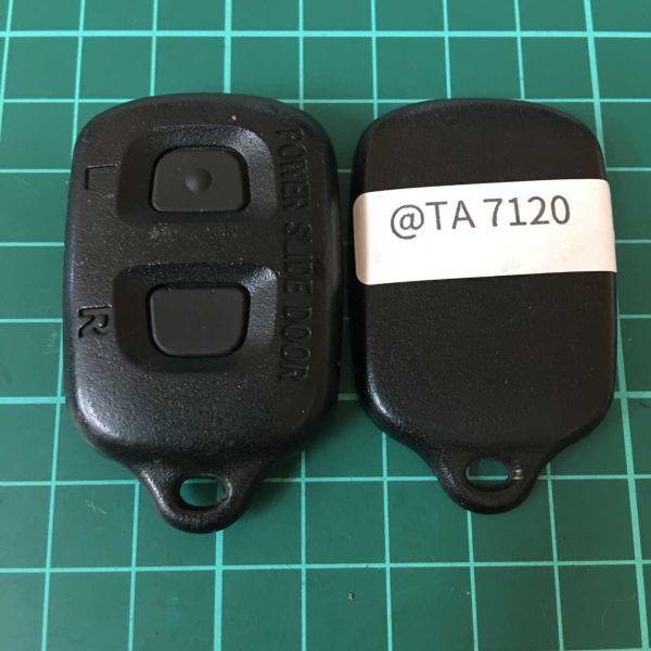 TA7120 トヨタ 純正 キーレス リモコン 両側スライドドア 10系 アルファード 30系 40系 エスティマ等 2ボタン拍卖