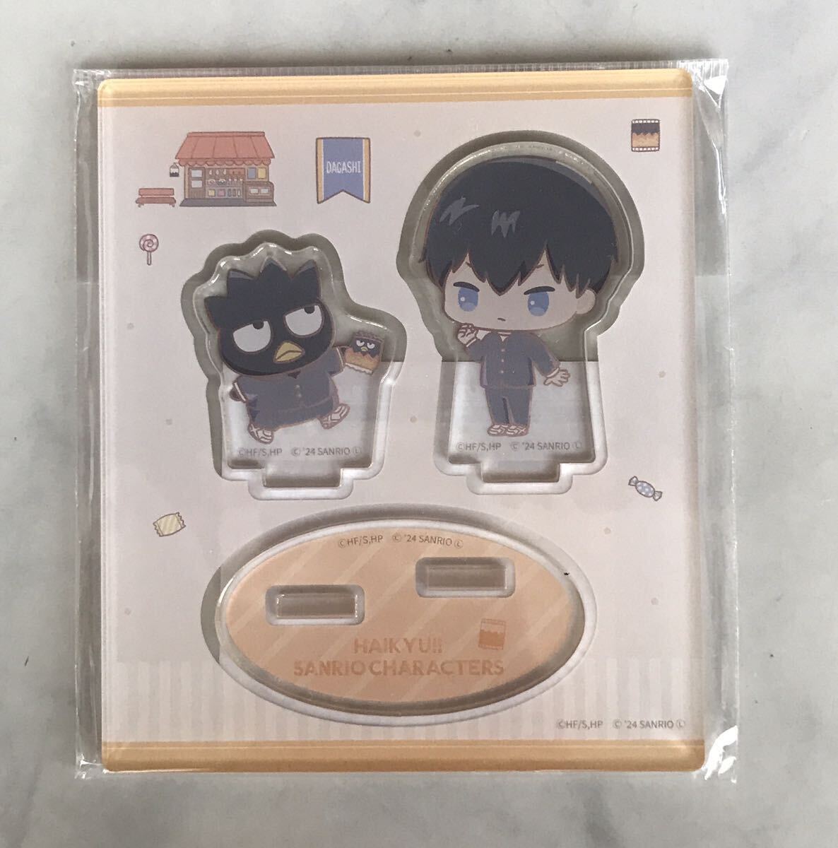 ハイキュー !!×サンリオキャラクターズ アクリルスタンド 影山飛雄×バッドばつ丸 アクスタ【新品未開封】拍卖