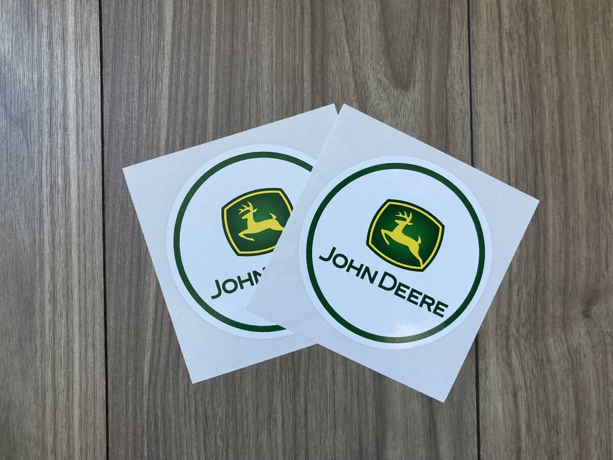 ★送料無料★JOHN DEERE ジョンディア ステッカー 2枚セット 80mm拍卖