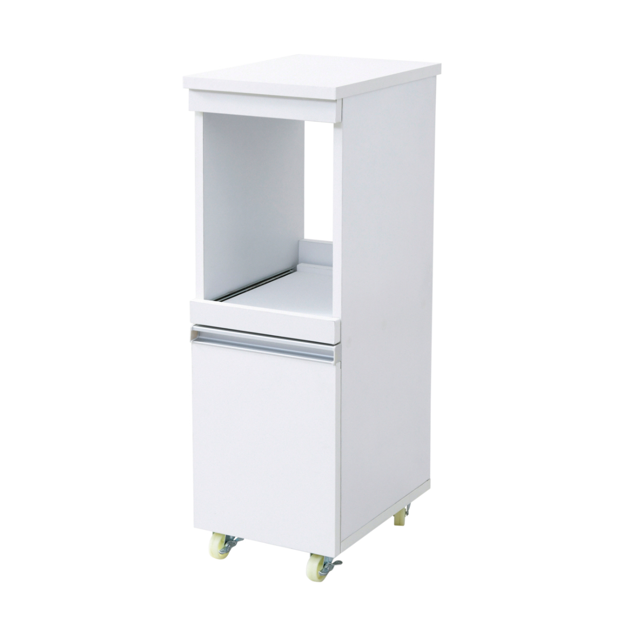 隙間ミニキッチンシリーズ ラック 幅30 高さ90 ホワイト拍卖