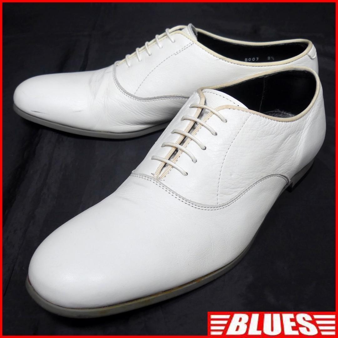 即決★BEAUTY&YOUTH★26.5cm レザーレースアップシューズ ビューティーアンドユース ユナイテッドアローズ メンズ 8.5 白 本革 本皮 革靴拍卖
