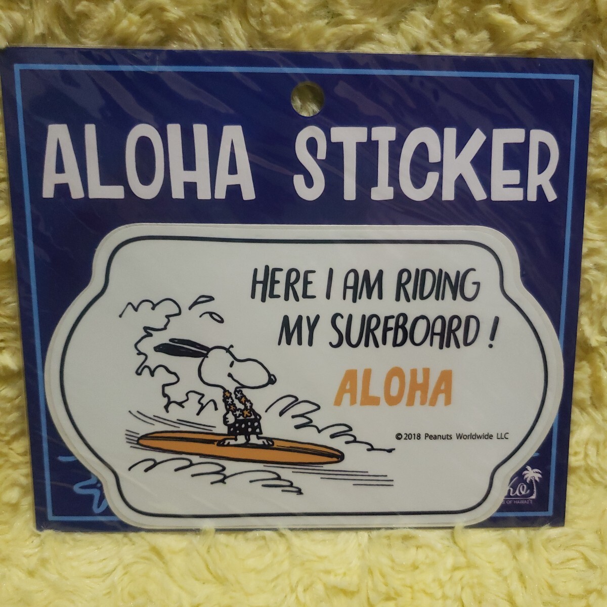ビンテージ サーフスヌーピー アロハ ステッカー(C)拍卖
