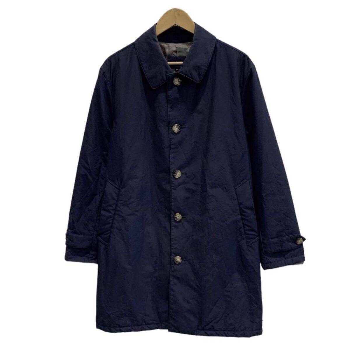 Leminor ルミノア ナイロン ステンカラー コート 日本製 size:S■0804KH④拍卖