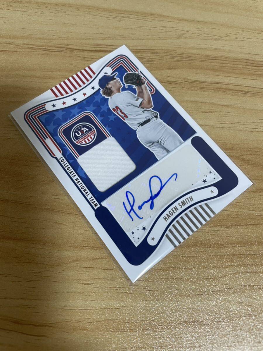 2024 Panini USA BASEBALL STARS&STRIPES HAGEN SMITH ヘイゲン・スミス 直筆サインカード ホワイトソックス ドラフト1位 AUTO拍卖