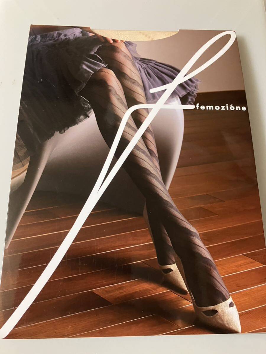 【送料無料】 fukuske 福助婦人 femozione panty stocking レティセラ パフベージュ 柄 デザイン パンティストッキング パンスト 高級拍卖